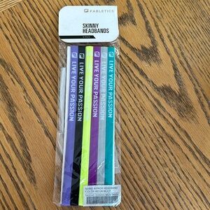 Fabletics skinny headbands (Neon 6 pack)